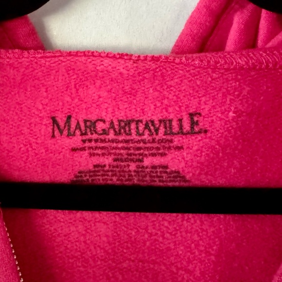 Margaritaville At Sea Pink Zip Up Hoodie Sweatshirt Collectible Women Size Med - Picture 6 of 7